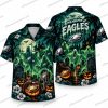 Philadelphia Eagles Summerween Halloween Camp Hawaiian Shirt