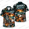 Philadelphia Eagles Grim Reaper Silence Halloween Hawaiian Shirt