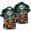 Philadelphia Eagles Blue Reaper Pumpkin Halloween Hawaiian Shirt