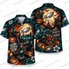 Philadelphia Eagles Ghostface Hello Kitty Mashup Halloween Hawaiian Shirt