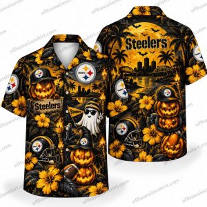 Pittsburgh Steelers Ghost Collection Halloween Hawaiian Shirt Pittsburgh Steelers Ghost Collection Halloween Hawaiian Shirt