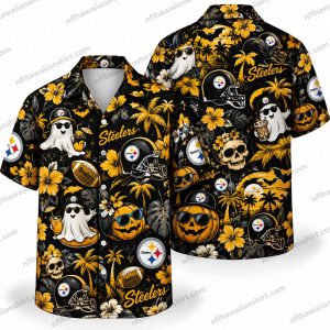 Pittsburgh Steelers Horror Icon Collection Halloween Hawaiian Shirt