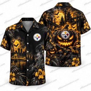 Pittsburgh Steelers Haunted Stadium Collection Halloween Hawaiian Shirt