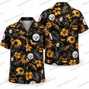 Pittsburgh Steelers Horror Icon Collection Halloween Hawaiian Shirt
