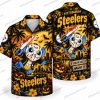 Pittsburgh Steelers Freddy Krueger Stadium Haunt Halloween Hawaiian Shirt Pittsburgh Steelers Freddy Krueger Stadium Haunt Halloween Hawaiian Shirt
