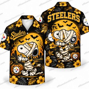 Pittsburgh Steelers Snoopy Costume Duo Halloween Hawaiian Shirt Pittsburgh Steelers Snoopy Costume Duo Halloween Hawaiian Shirt