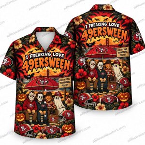 San Francisco 49ers 49ersween Costume Kids Halloween Hawaiian Shirt