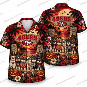 San Francisco 49ers Costumed Dog Parade Halloween Hawaiian Shirt