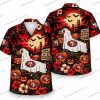 San Francisco 49ers Black Cat Pumpkin Sunset Halloween Hawaiian Shirt