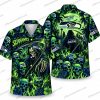 Seattle Seahawks Witch Pumpkin Night Halloween Hawaiian Shirt