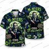 Seattle Seahawks Witch Pumpkin Night Halloween Hawaiian Shirt