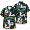 Seattle Seahawks Ghost Stadium Halloween Hawaiian Shirt