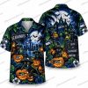 Seattle Seahawks Green Reaper Skulls Halloween Hawaiian Shirt