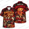 Carolina Panthers Black Cat Knife Reaction Halloween Hawaiian Shirt