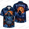 Tennessee Titans Skeleton Beach Halloween Vacation Hawaiian Shirt Tennessee Titans Skeleton Beach Halloween Vacation Hawaiian Shirt