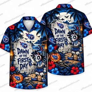 Tennessee Titans First-Day Monster Halloween Hawaiian Shirt