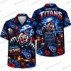 Tennessee Titans Ghost Horde Haunted Graveyard Halloween Hawaiian Shirt