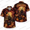 Washington Commanders Horror Icons Ensemble Halloween Hawaiian Shirt