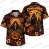 Washington Commanders Grim Reaper Statement Halloween Hawaiian Shirt Washington Commanders Grim Reaper Statement Halloween Hawaiian Shirt