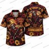 Washington Commanders Grim Reaper Graveyard Sunset Halloween Hawaiian Shirt Washington Commanders Grim Reaper Graveyard Sunset Halloween Hawaiian Shirt