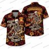 Washington Commanders First Day Halloween Creature Hawaiian Shirt Washington Commanders First Day Halloween Creature Hawaiian Shirt