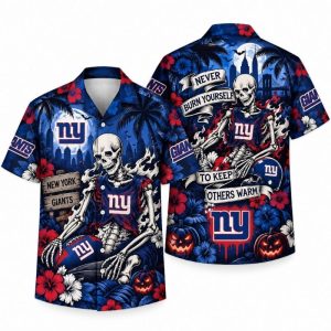 New York Giants Halloween Hawaiian Shirts