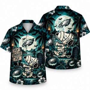 Philadelphia Eagles Halloween Hawaiian Shirts