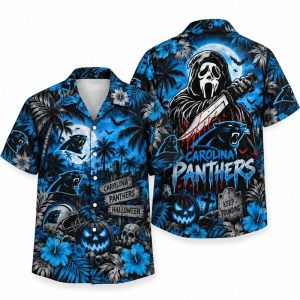Carolina Panthers Halloween Hawaiian Shirts