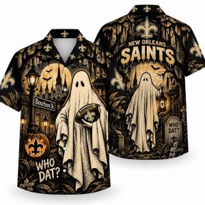 New Orleans Saints Halloween Hawaiian Shirts