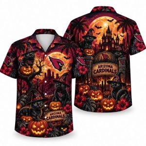 Arizona Cardinals Halloween Hawaiian Shirts