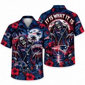 New England Patriots Halloween Hawaiian Shirts