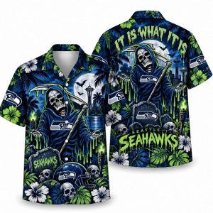 Seattle Seahawks Halloween Hawaiian Shirts