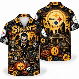 Pittsburgh Steelers Halloween Hawaiian Shirts
